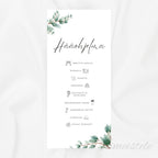 Häämenu ja Hääohjelma Sage Green (Printattu)