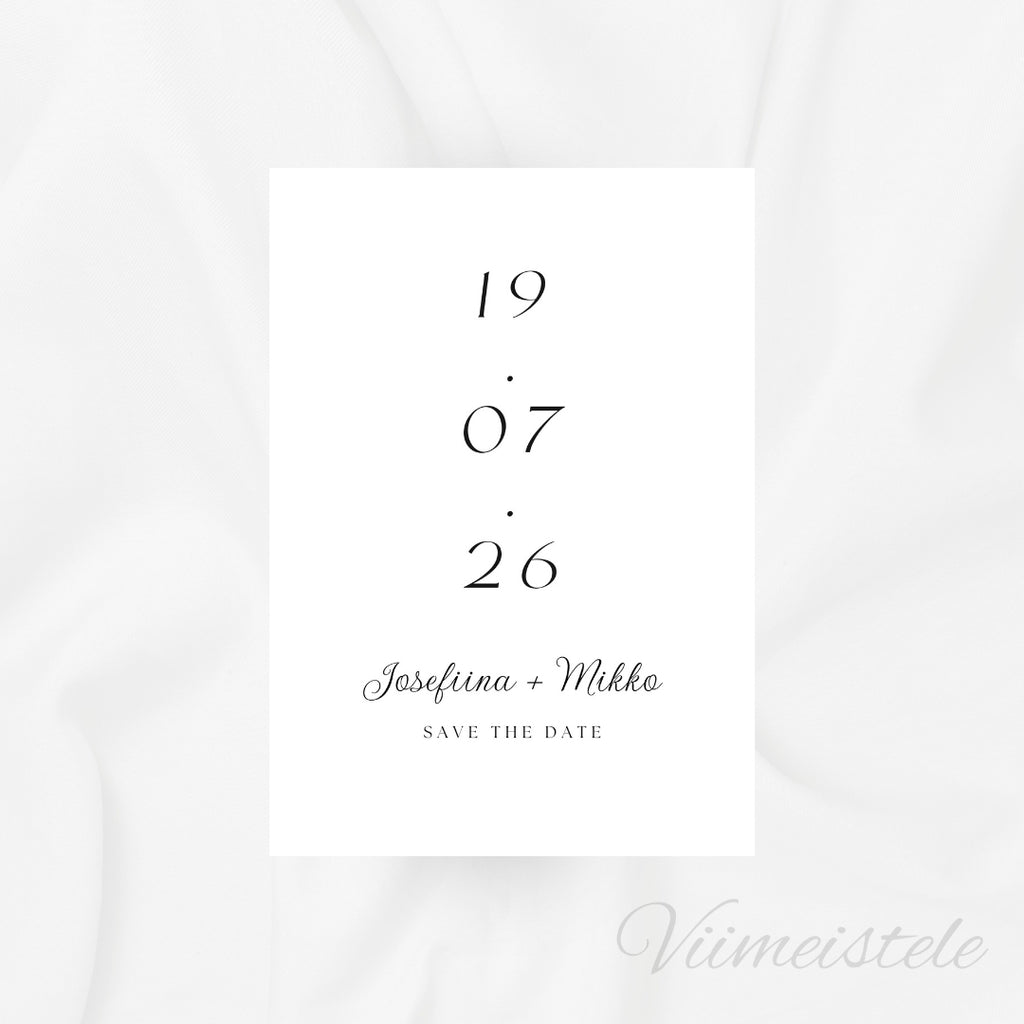 Save the Date Yksinkertainen