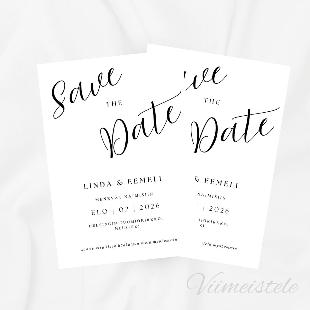 Save the Date Elegantti