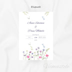 Hääkutsu Floral (Printattu)