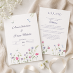 Hääkutsu Floral (Printattu)