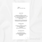 Häämenu ja Hääohjelma Minimalistinen (Printattu)