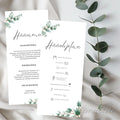 Häämenu ja Hääohjelma Sage Green (Printattu)